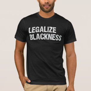 Camiseta Legalizar la negritud del orgullo africano en la h