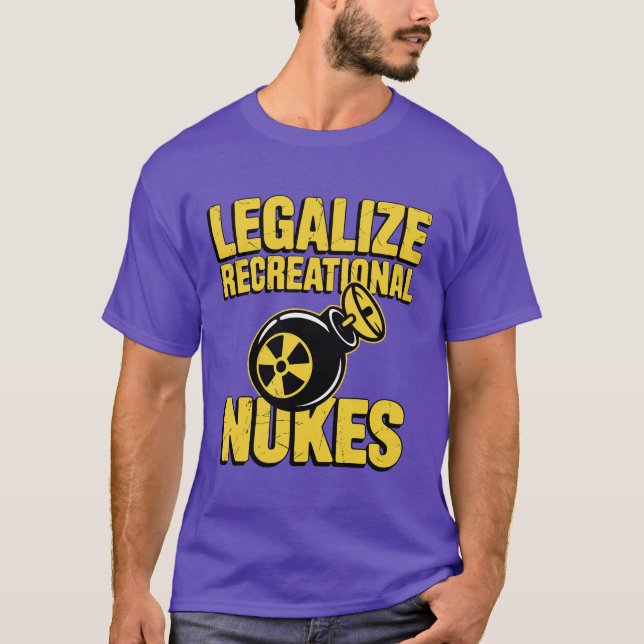 CAMISETA LEGALIZAR LAS NUQUES RECREATIVAS (Anverso)