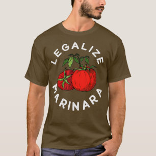Camiseta Legalizar nuestra ropa de salsa de tomate marinara