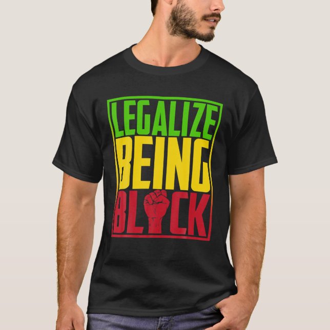 Camiseta Legalize Being Black History Month Junenth 2022 Gi (Anverso)