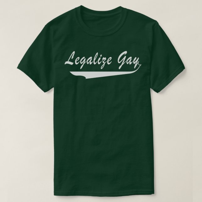 Camiseta Legalize Gay (Diseño del anverso)