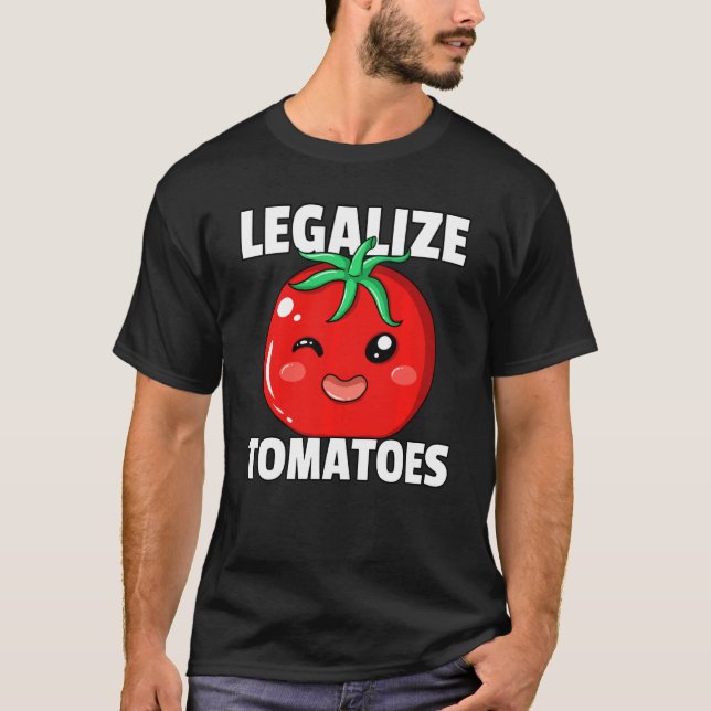 Camiseta Legalize Tomato Marinara Funny Red Gardening (Anverso)