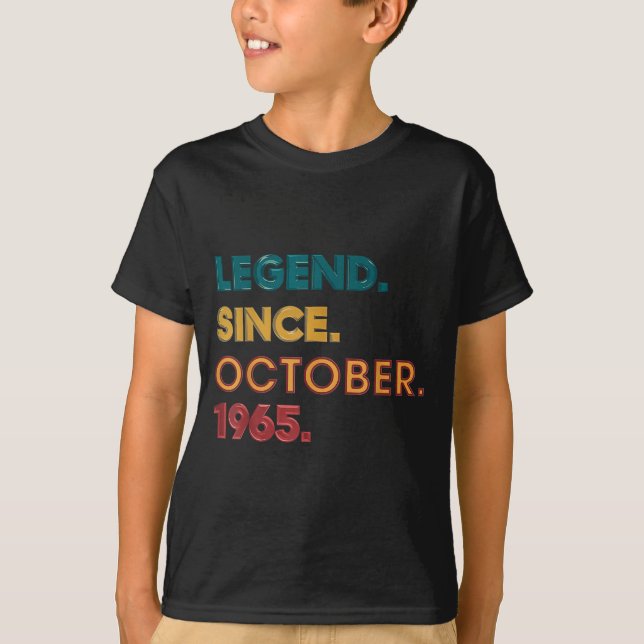 Camiseta Legend 1965 60th Birthday For Men Women 60 Year Ol (Anverso)