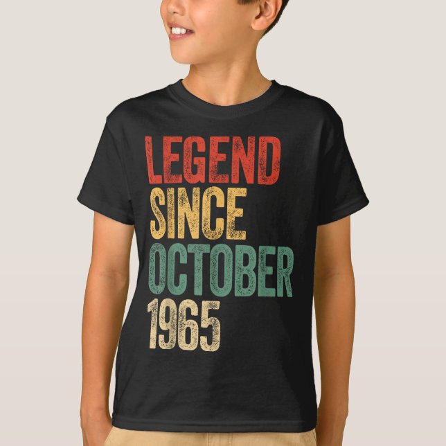 Camiseta Legend 1965 60th Birthday For Men Women 60 Years O (Anverso)