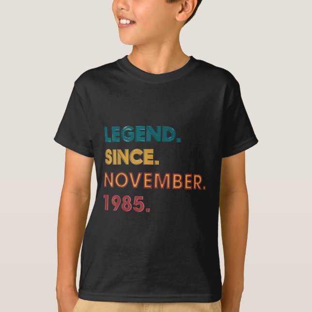 Camiseta Legend 1985 40th Birthday For Men Women 40 Year Ol (Anverso)
