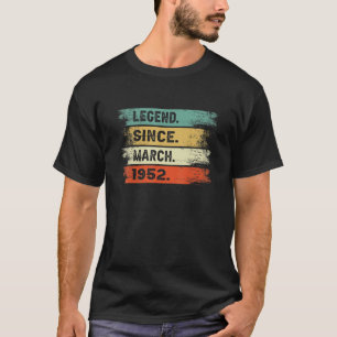 Camiseta Legend de 70 años desde marzo de 1952