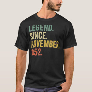 Camiseta Legend de los hombres de 70 años de edad