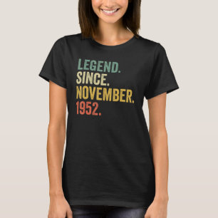 Camiseta Legend de los hombres de 70 años de edad
