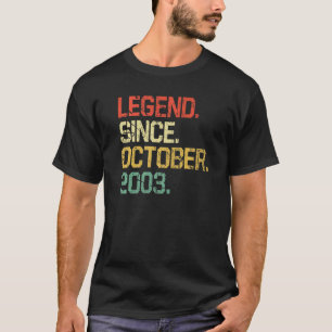 Camiseta Legend de mujeres de 19 años desde octubre de 2003