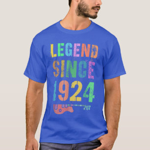 Camiseta LEGEND desde 1924 Impresionante Rockstar 98º cumpl