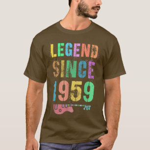 Camiseta LEGEND desde 1959 Impresionante Rockstar 63 cumple