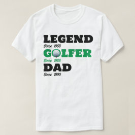 Camiseta Legend Golfer Dad for Golf - Personalizado dates T