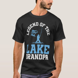 Camiseta Legend of the Lake Grandpa Fishing Grandpa