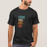 Camiseta Legend Since April 2005 18th Birthday<br><div class="desc">Legend Since April 2005 18th Birthday.</div>