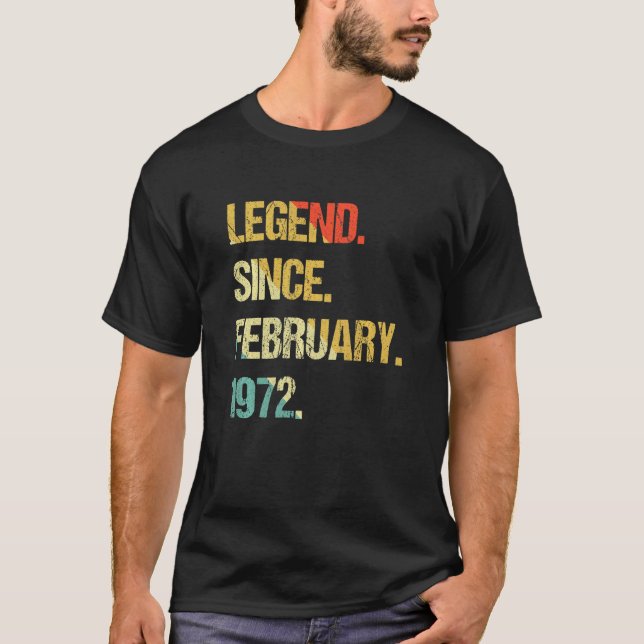Camiseta Legend Since February 1972 (Anverso)