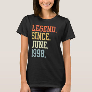 Camiseta Legend Since June 1998 For Men Women June 1998
