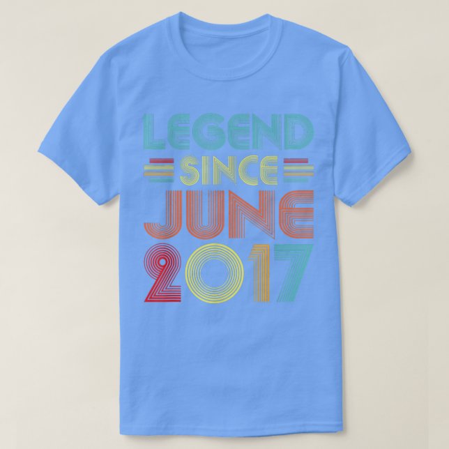Camiseta Legend Since June 2017 5th Birthday Gifts Idea 5 Y (Diseño del anverso)
