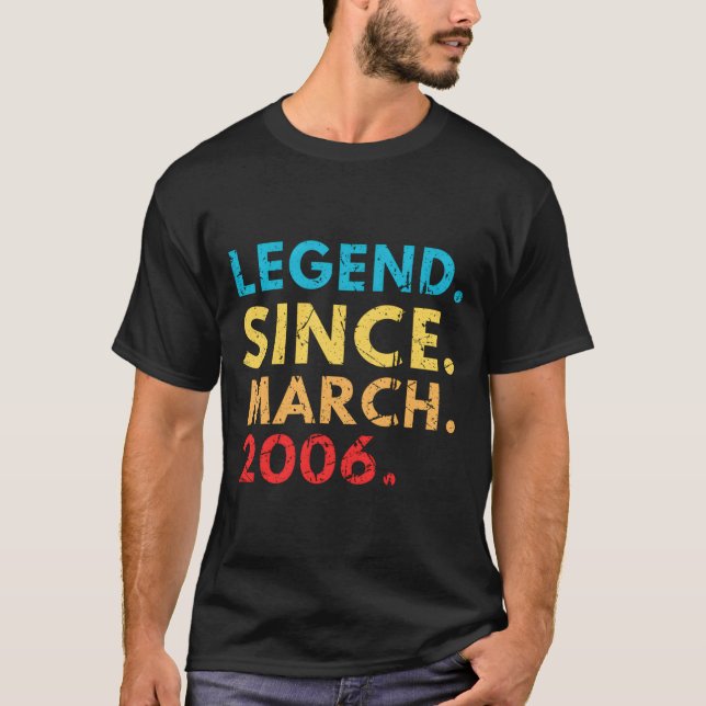 Camiseta Legend Since March 2006 Celebration (Anverso)