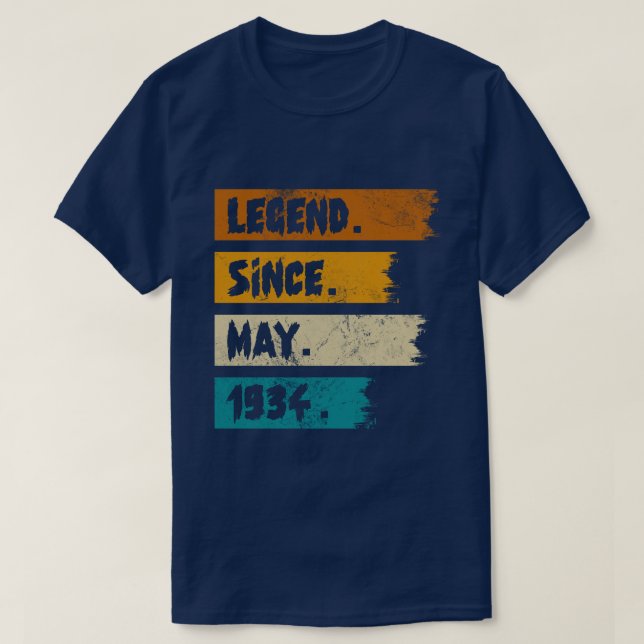 Camiseta Legend Since may 1934 (Diseño del anverso)
