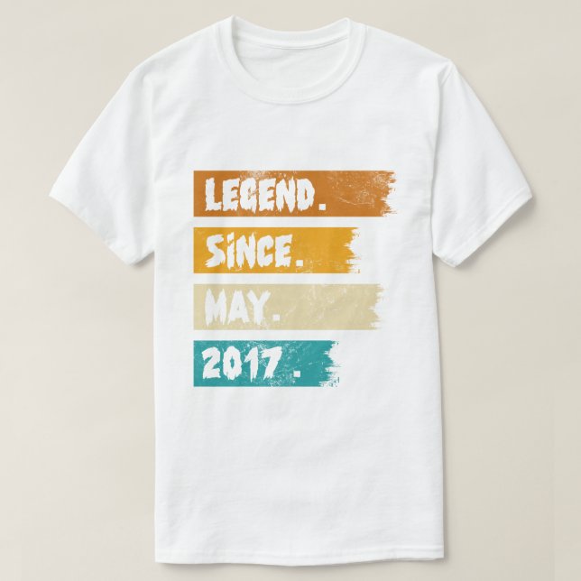 Camiseta Legend Since may 2017 (Diseño del anverso)