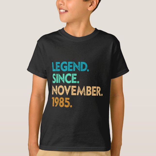 Camiseta Legend Since November 1985 Apparel  (Anverso)