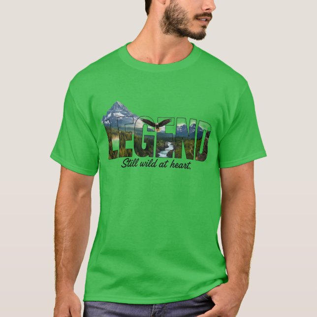 Camiseta Legend Still Wild at Heart Outdoor Graphic (Anverso)