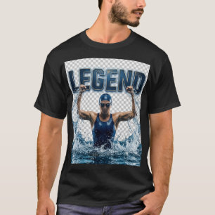 Camiseta Legend Swimmer, Deportes de natación moti