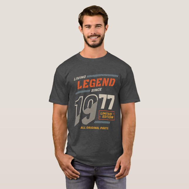 Camiseta Legend Vintage From 1977 Limited Edition (Anverso completo)