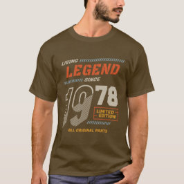 Camiseta Legend Vintage From 1978 Limited Edition
