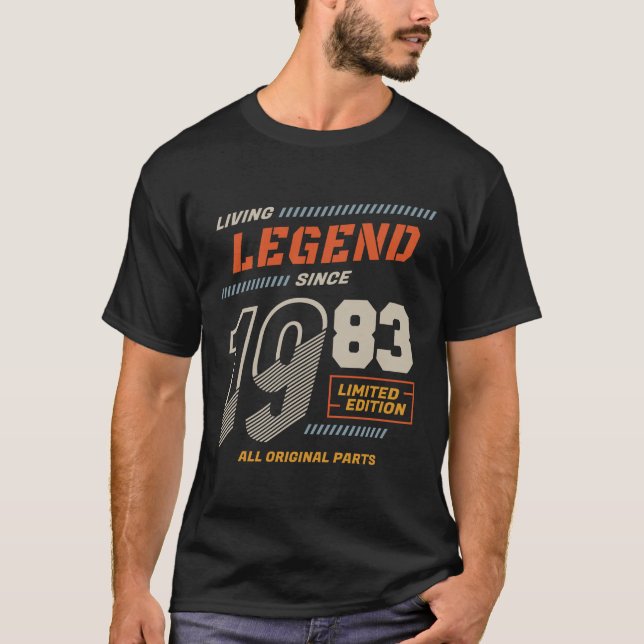 Camiseta Legend Vintage From 1983 Limited Edition (Anverso)