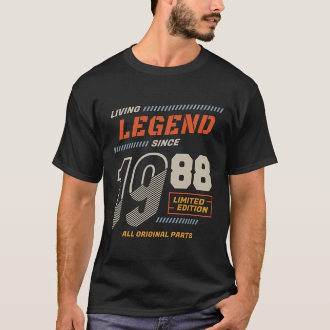 Camiseta Legend Vintage From 1988 Limited Edition (Anverso)