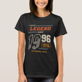Camiseta Legend Vintage From 1996 Limited Edition