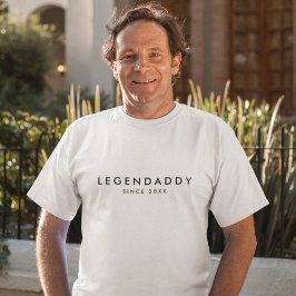Camiseta LegenDaddy desde para legendarios dads minimalista