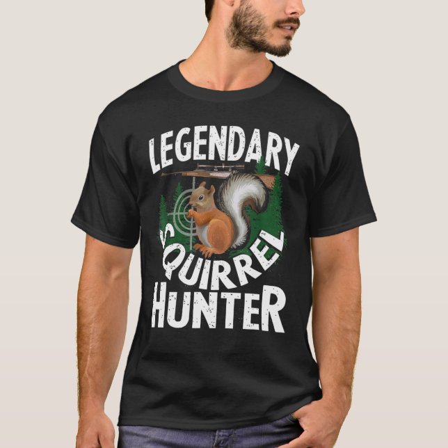 Camiseta Legendaria cazadora de ardillas animal papá (Anverso)