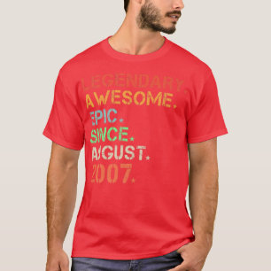 Camiseta Legendaria e impresionante épica desde agosto de 2