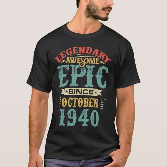 Camiseta Legendaria e impresionante épica desde el cumpleañ (Anverso)