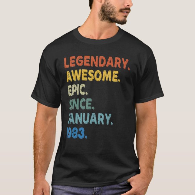 Camiseta Legendaria e impresionante épica desde el cumpleañ (Anverso)