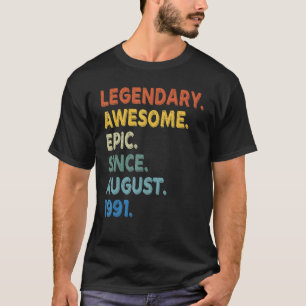 Camiseta Legendaria e impresionante épica desde el cumpleañ