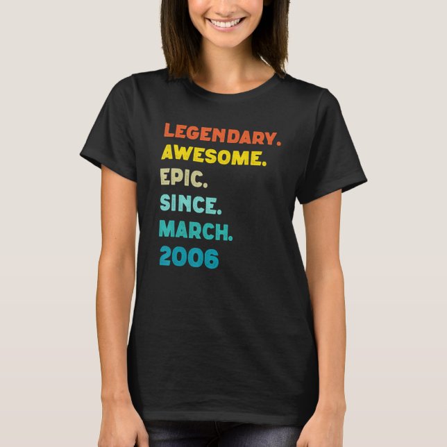 Camiseta Legendaria e impresionante épica desde febrero de  (Anverso)
