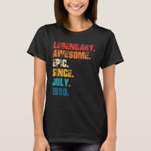 Camiseta Legendaria e impresionante épica desde julio de 19