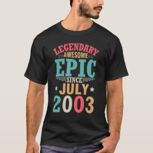 Camiseta Legendaria e impresionante épica desde julio de 20