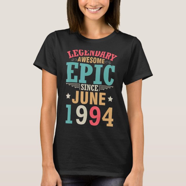 Camiseta Legendaria e impresionante épica desde junio de 19 (Anverso)