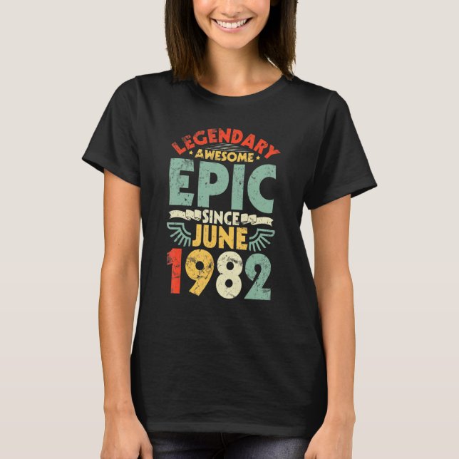 Camiseta Legendaria e impresionante épica desde junio de 19 (Anverso)
