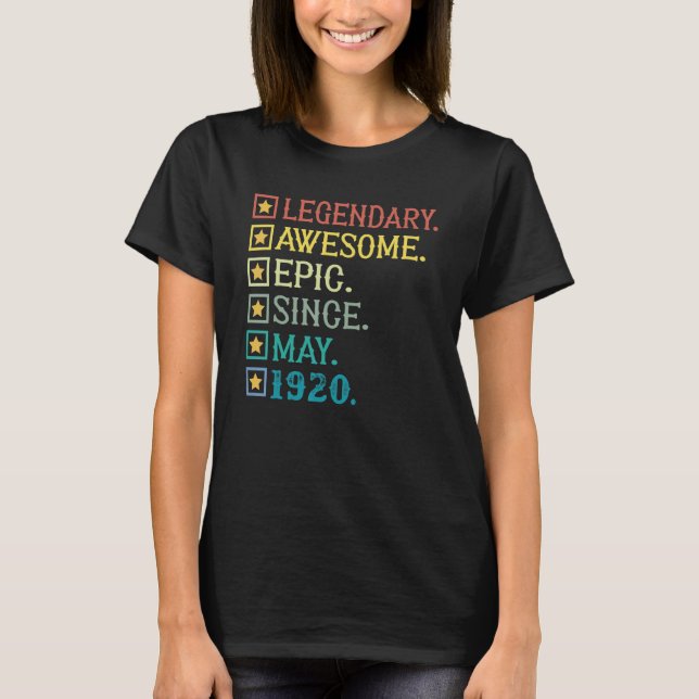 Camiseta Legendaria e impresionante épica desde mayo de 192 (Anverso)
