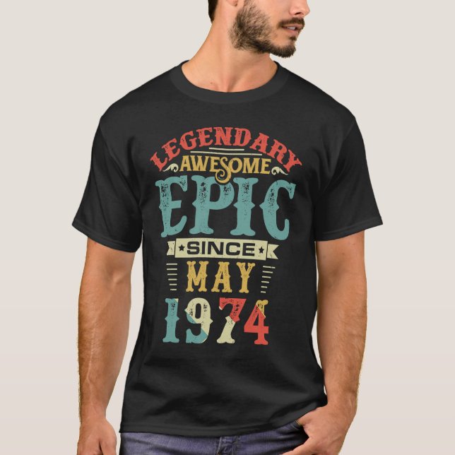Camiseta Legendaria e impresionante épica desde mayo de 197 (Anverso)