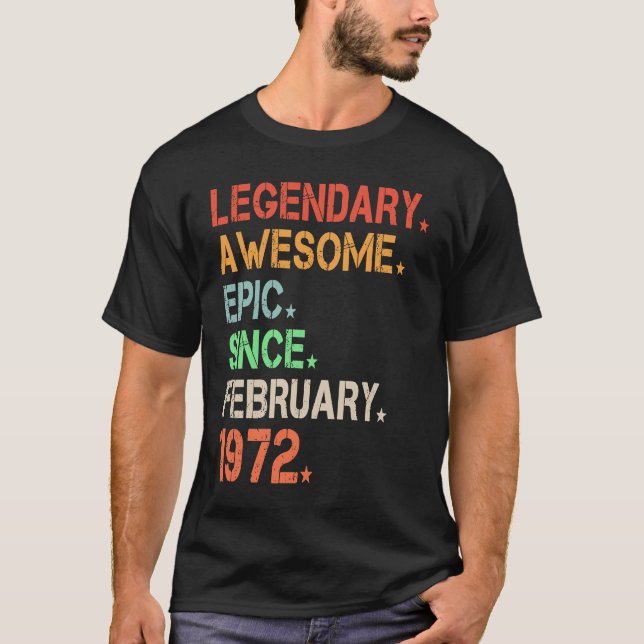 Camiseta Legendaria Epic Awaluz Desde Febrero De 1972 Retro (Anverso)