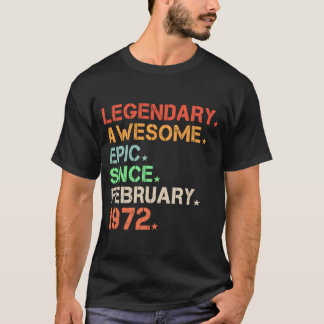 Camiseta Legendaria Epic Awaluz Desde Febrero De 1972 Retro