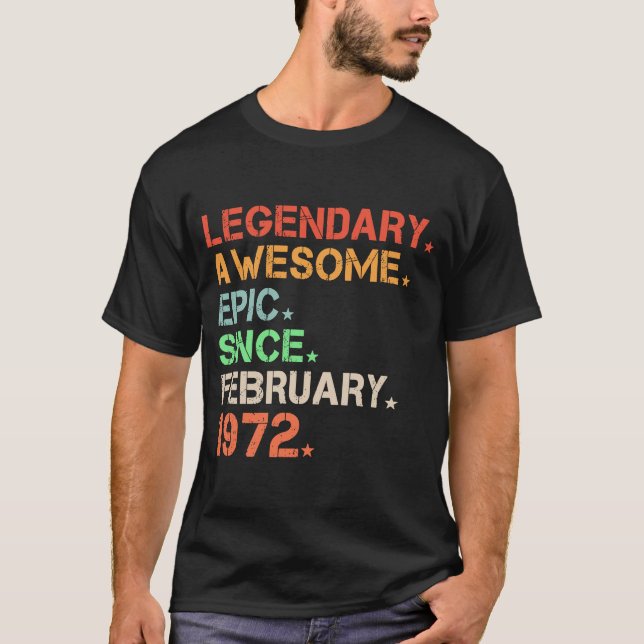 Camiseta Legendaria Epic Awaluz Desde Febrero De 1972 Retro (Anverso)