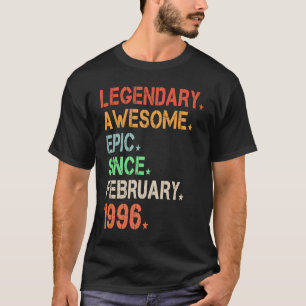 Camiseta Legendaria Epic Awesome Desde Febrero De 1996 Retr