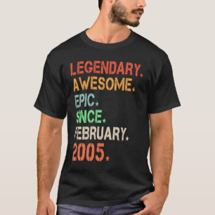 Camiseta Legendaria Epic Awesome Desde Febrero De 2005 Retr